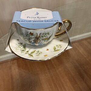 New Beatrix Potter Peter Rabbit Coffee Mug Tea Cup & Saucer Teacup Set